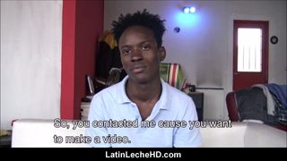 Straight Jamaican Twink with Braces Gets Paid to Fuck Gay Guys