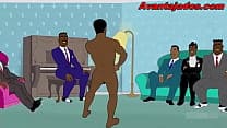 Black Gay Cartoon Singing and Dancing Naked (short)