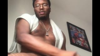 Thick Cream Explosion: Black Gay Male Shoot Cum Across The Room